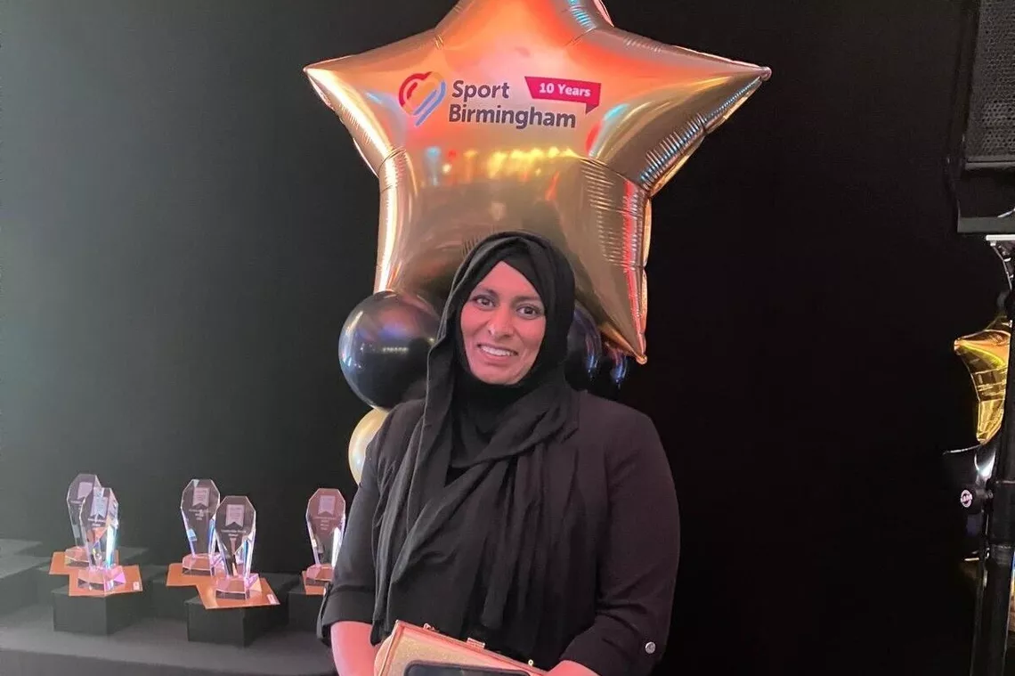 Jamila Bi at the Sport Birmingham Community Celebration Awards