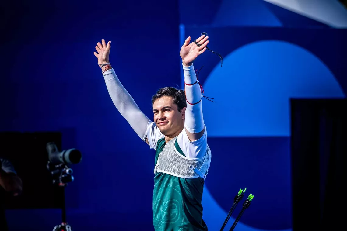 Matias Grande made his Olympic debut in Paris 2024.