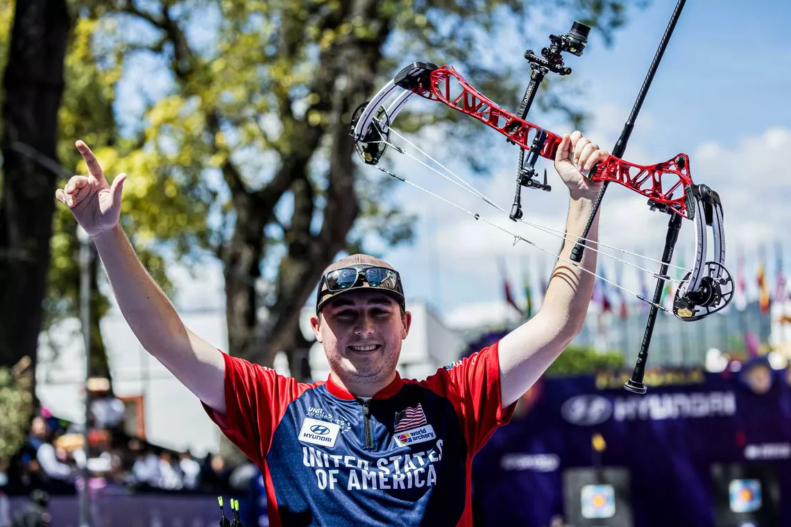 James Lutz is the compound men’s reigning champion from Tlaxcala 2024.