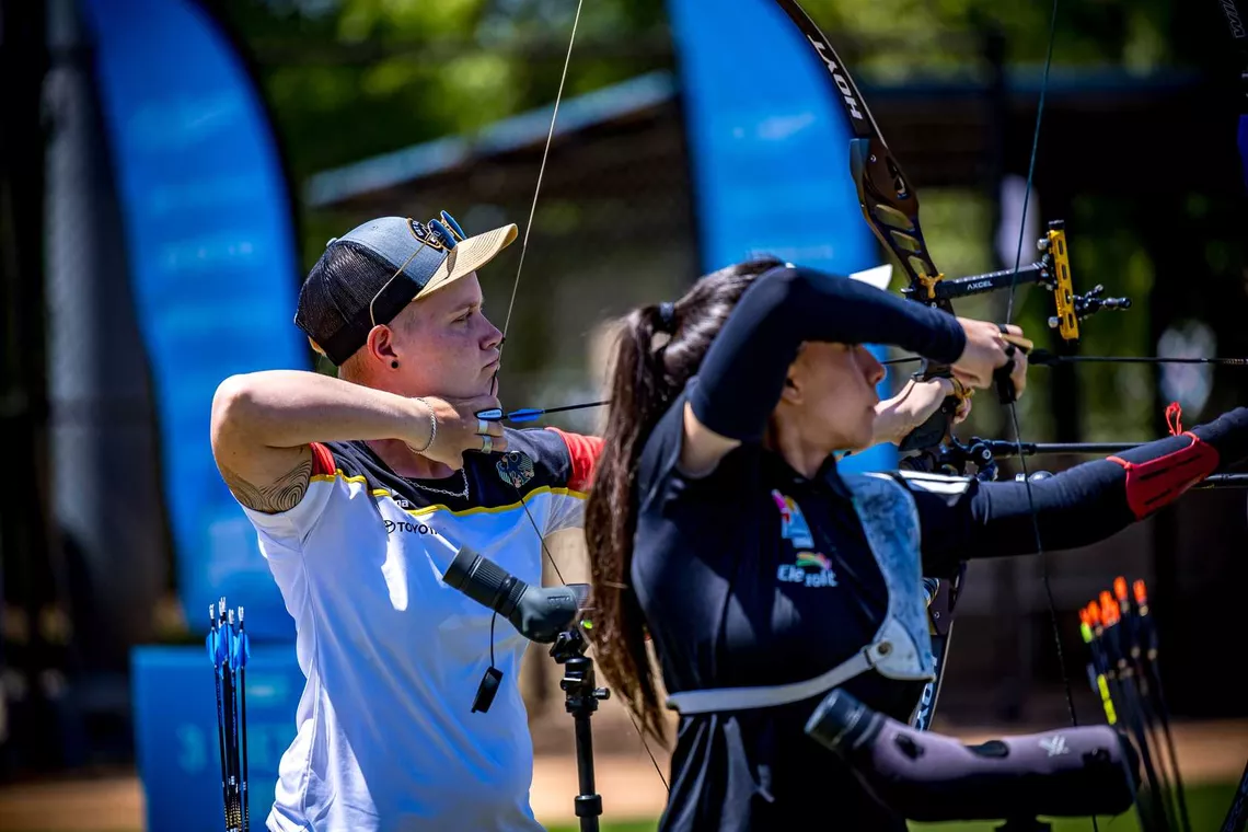 Michelle Kroppen topped the recurve women’s qualifying field at Central Florida 2025.