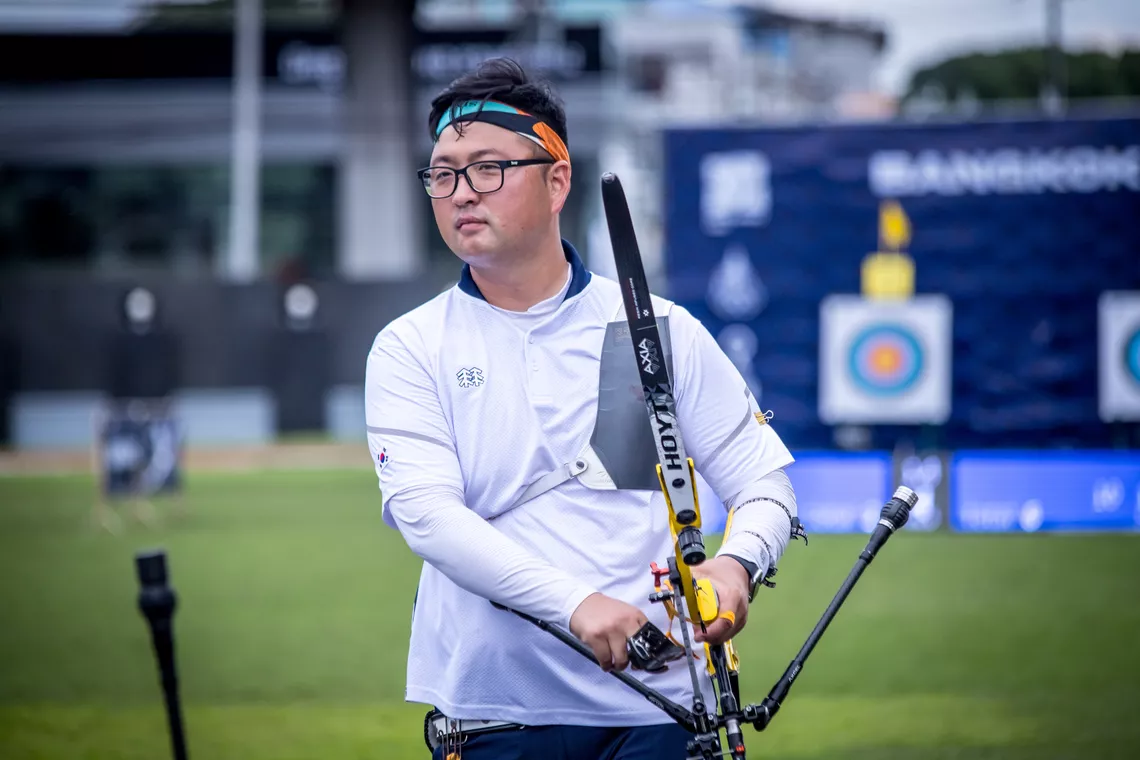 Kim Woojin at the 2023 Asian Championships.