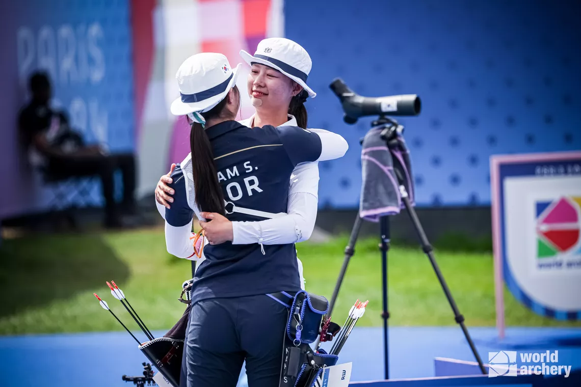 Players hug in joy