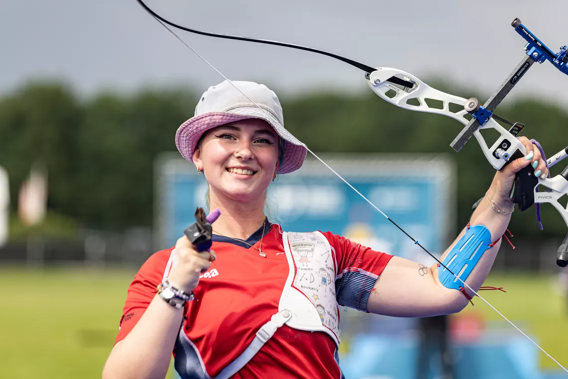 Penny Healey celebrating after winning Arnhem 2025.