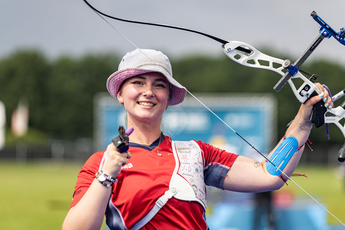 Penny Healey celebrating after winning Arnhem 2025.