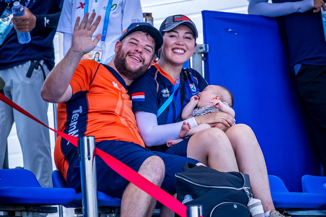 Mike and Gaby Schloesser became parents in 2025.