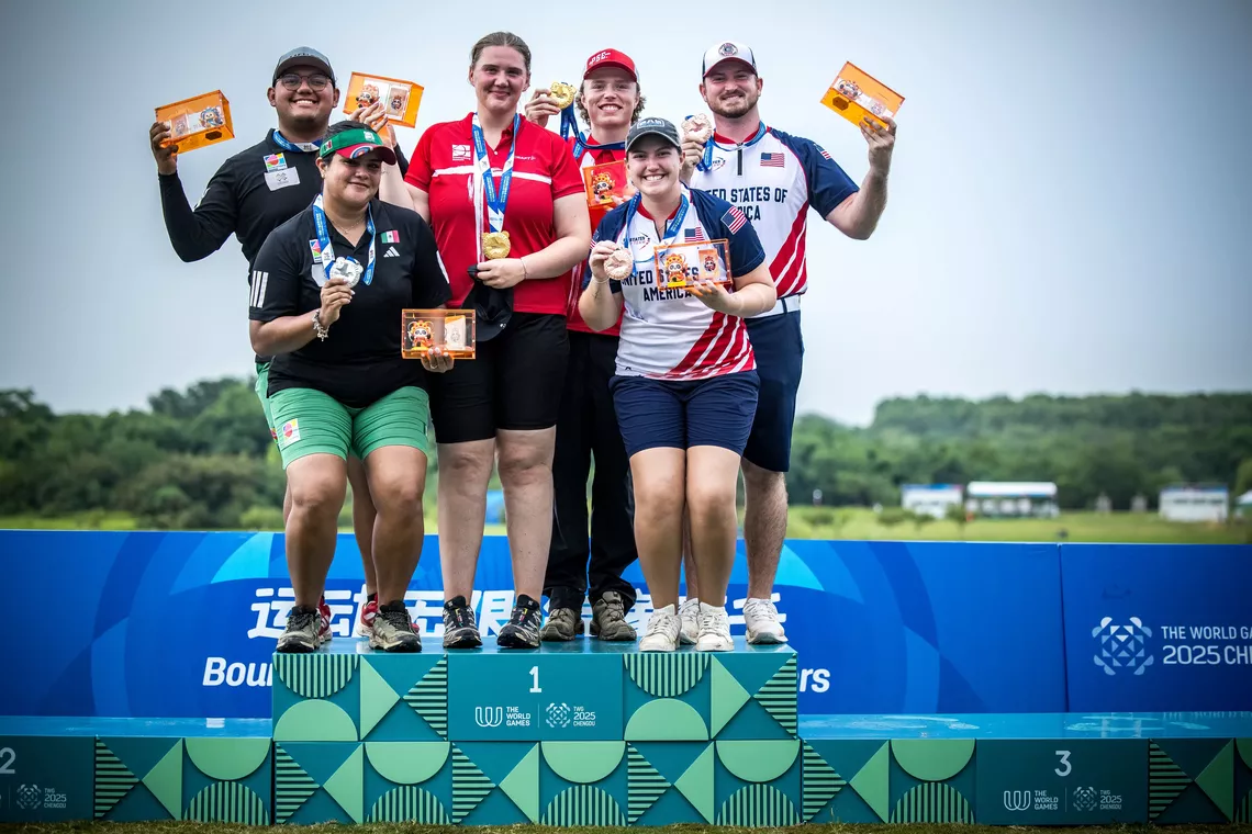 World Games compound podium 2025