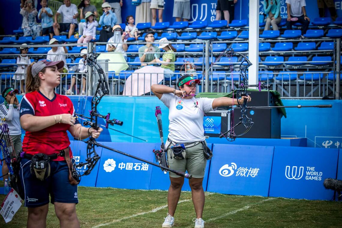 Andrea Becerra and Ella Gibson faced each other at Chengdu 2025 World Games.