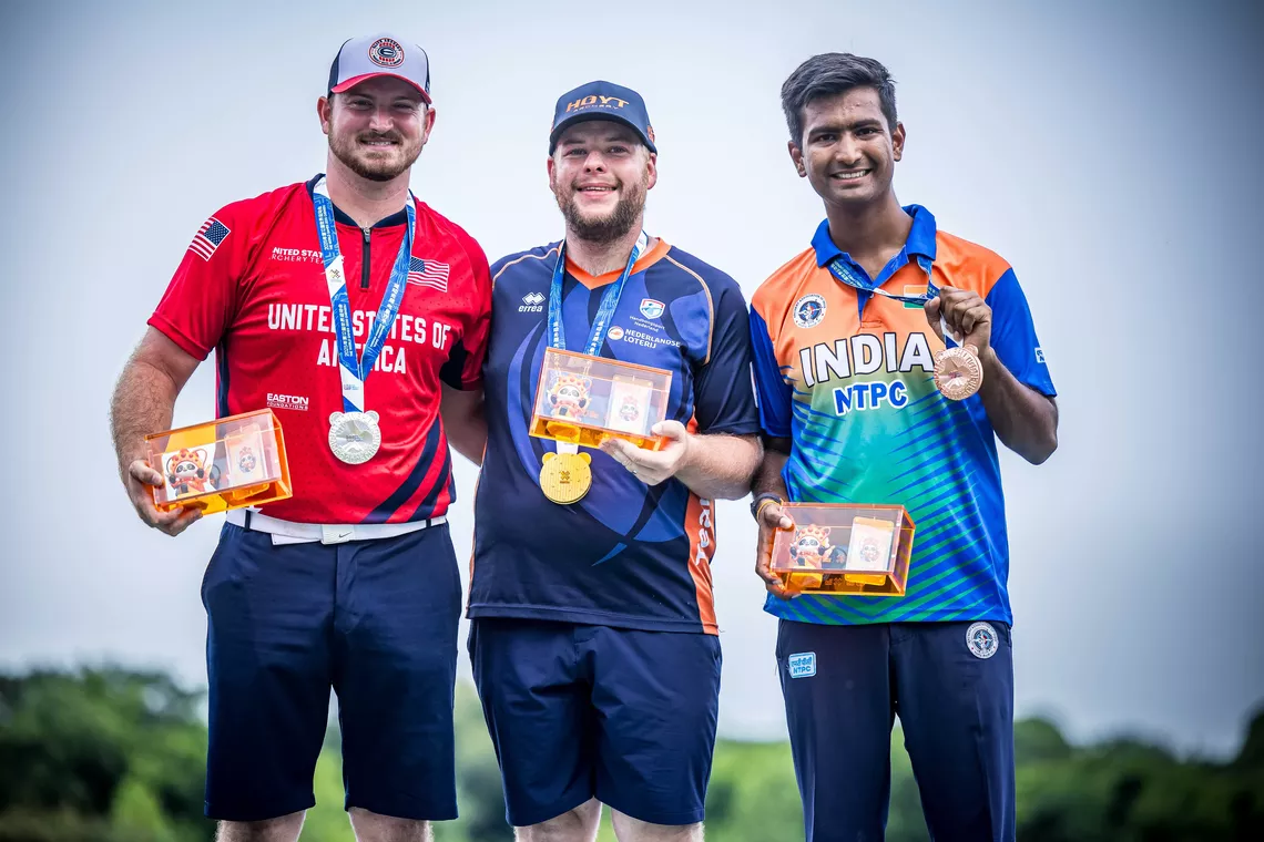 Compound men's podium 2025