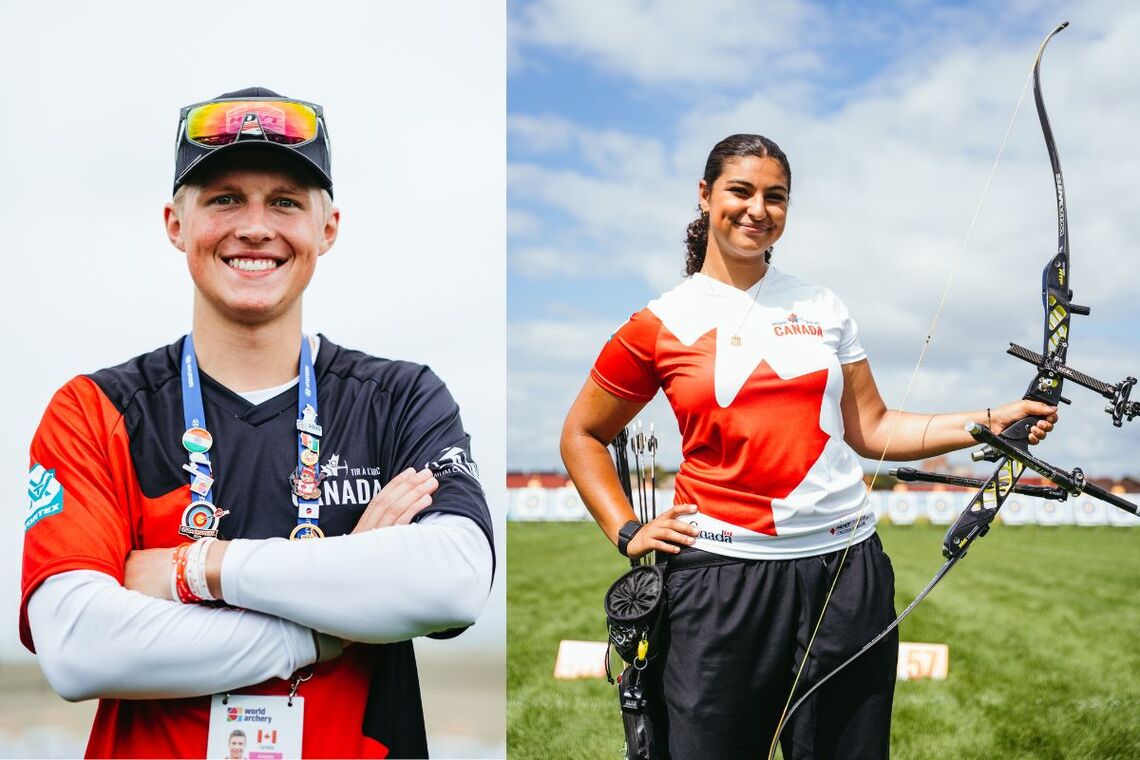 Riley Warwa and Janna Hawash at Winnipeg 2025.