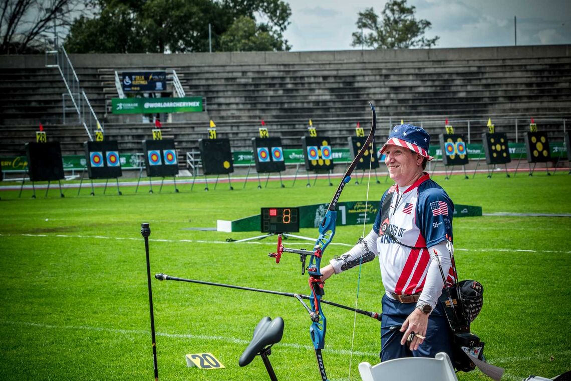 Karen Sternfeld at the first stage of the 2025 Americas Para Cup in Morelia.
