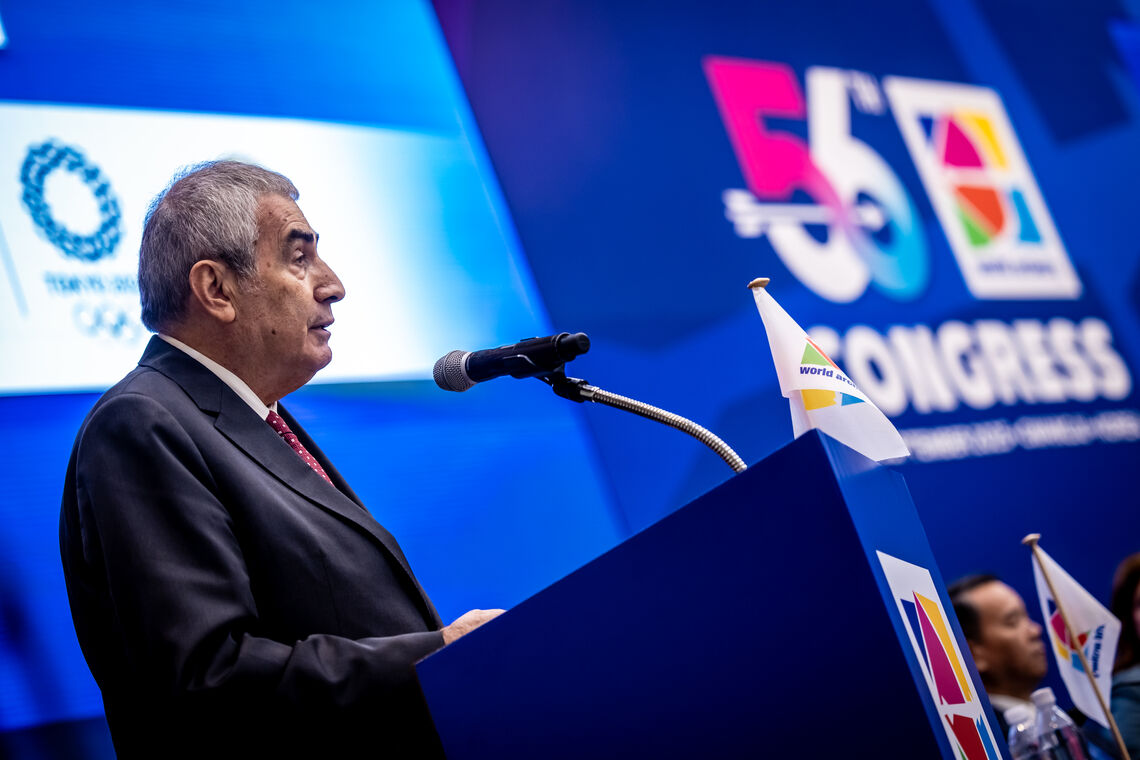 It was Prof Dr Ugur Erdener last presidential report speech as World Archery president.