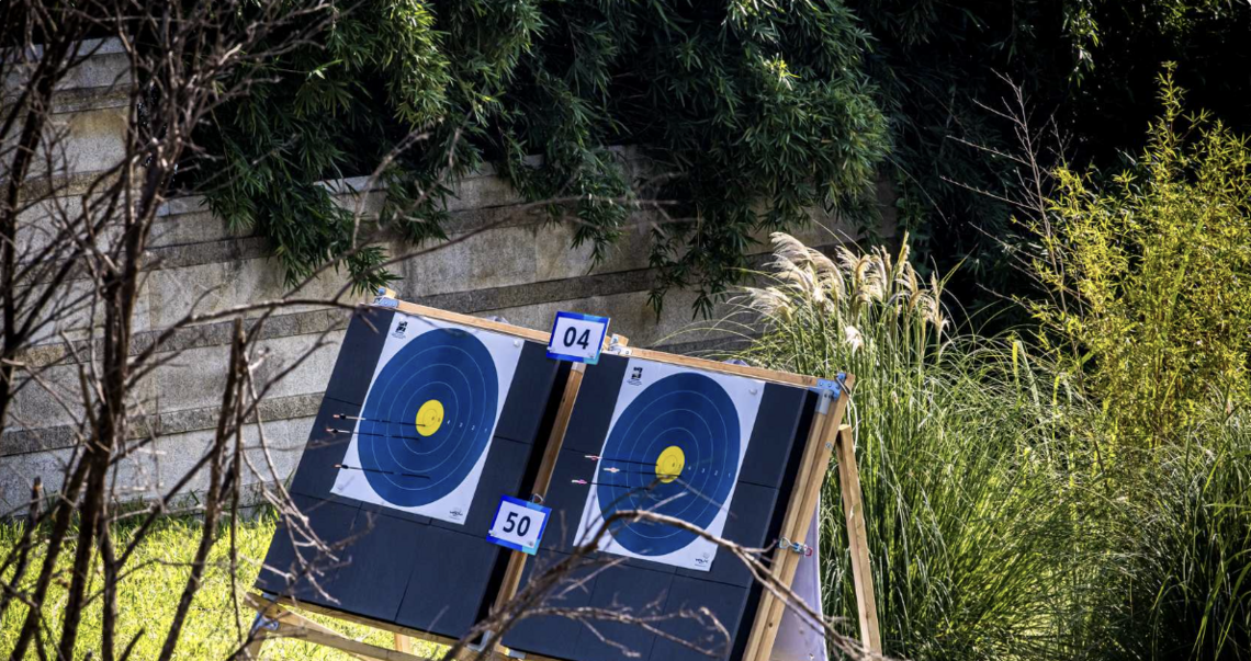 Field archery targets.