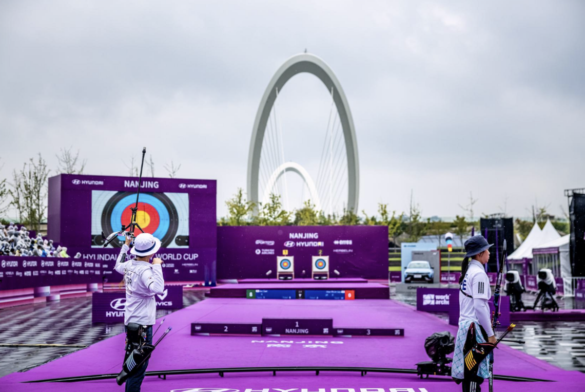 An San versus Hsin-tzu Hsu at Nanjing Olympic Museum.