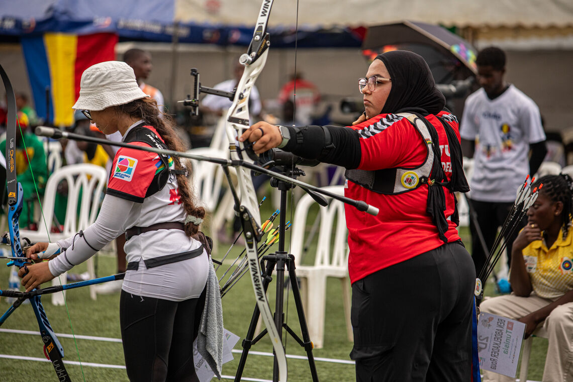 Roua Ben Abdelkader shooting in Abidjan.