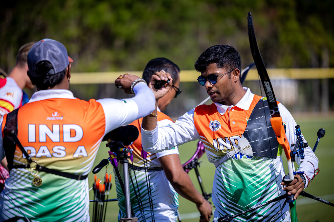 Archers celebrate on field