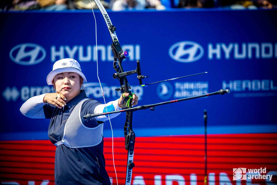 An athlete in action