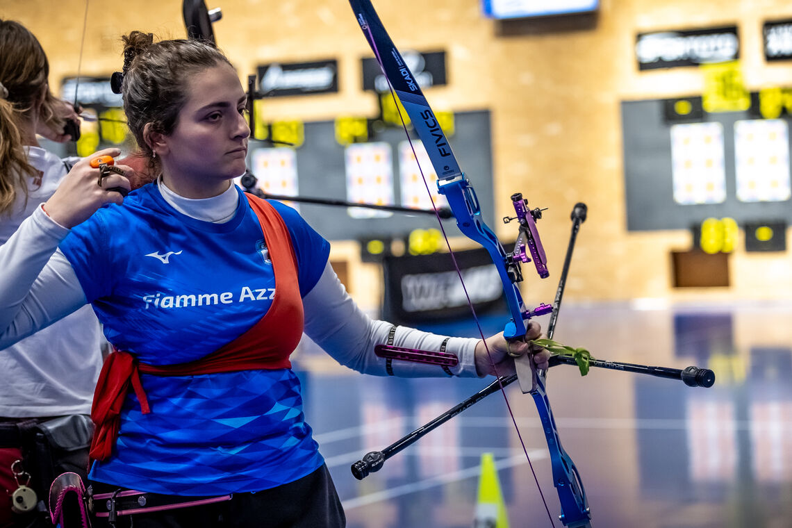 Roberta Di Francesco competing in Lausanne. 