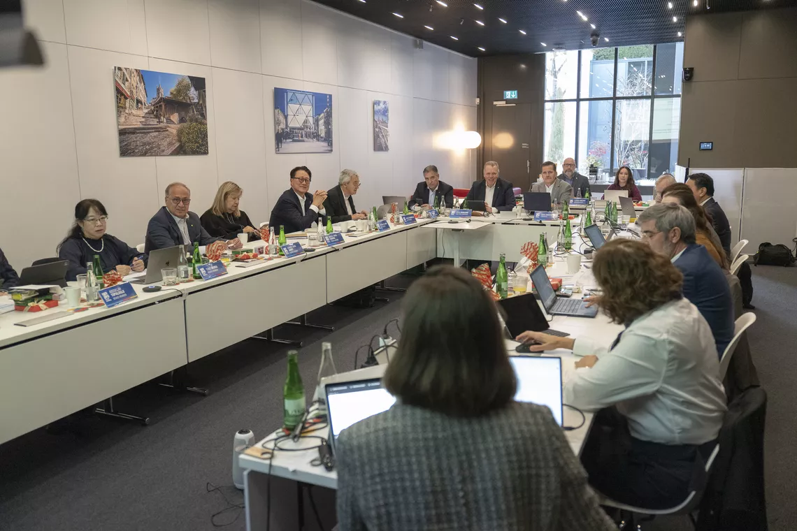Board meeting in Lausanne.