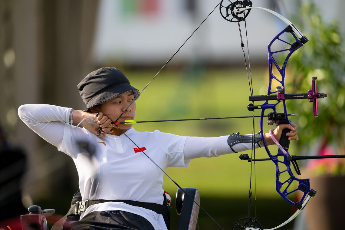 An athlete in action