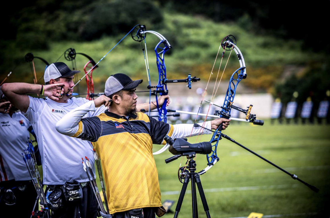 Juwaidi Mazuki shooting at the Gwangju 2025 World Championships.