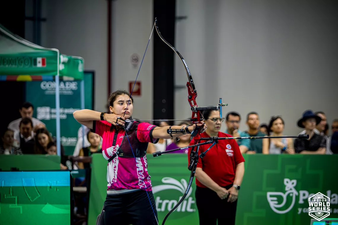 An athlete in action