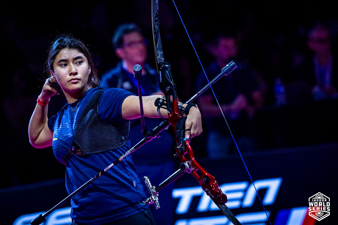 An athlete in action