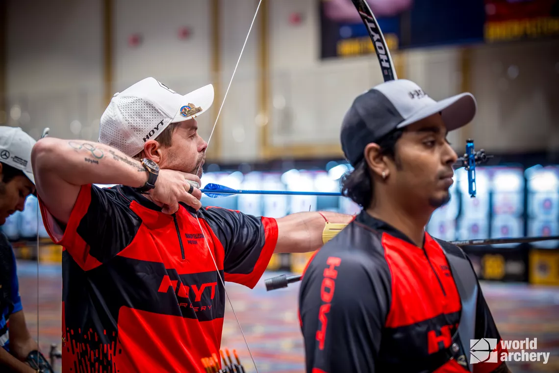 Archers in action