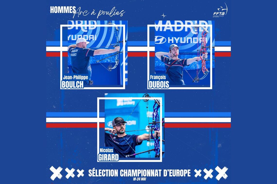 French compound men for 2026 European Championships.