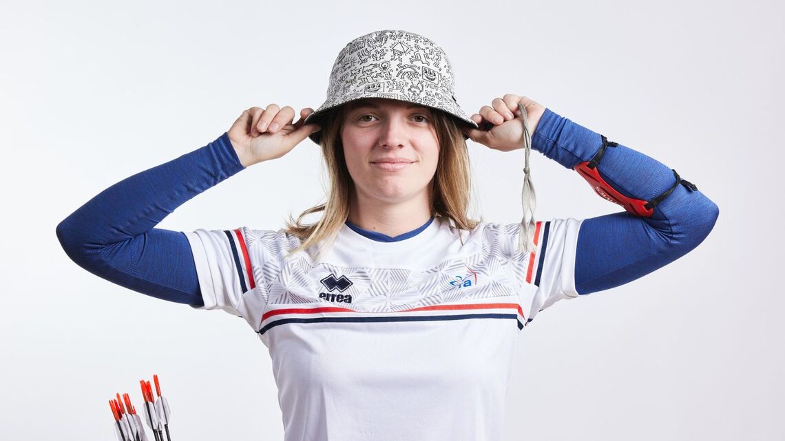 Anaëlle Florent finished first at the 2026 French compound trials after switching from recurve.