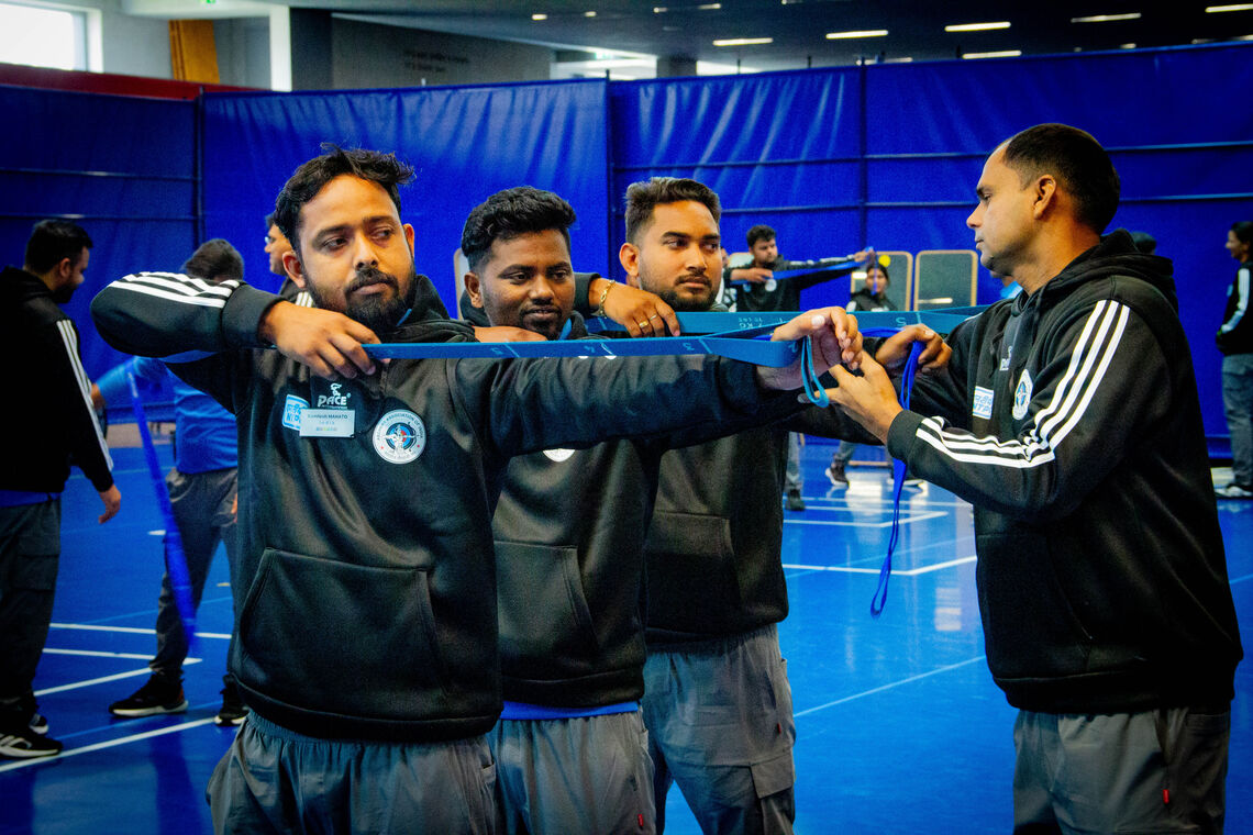 Indian coaches taking part in coaching course at the Excellence Centre in Lausanne.