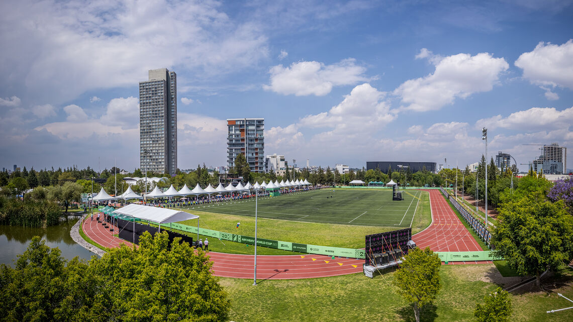Qualification venue at Puebla 2026 Hyundai Archery World Cup.