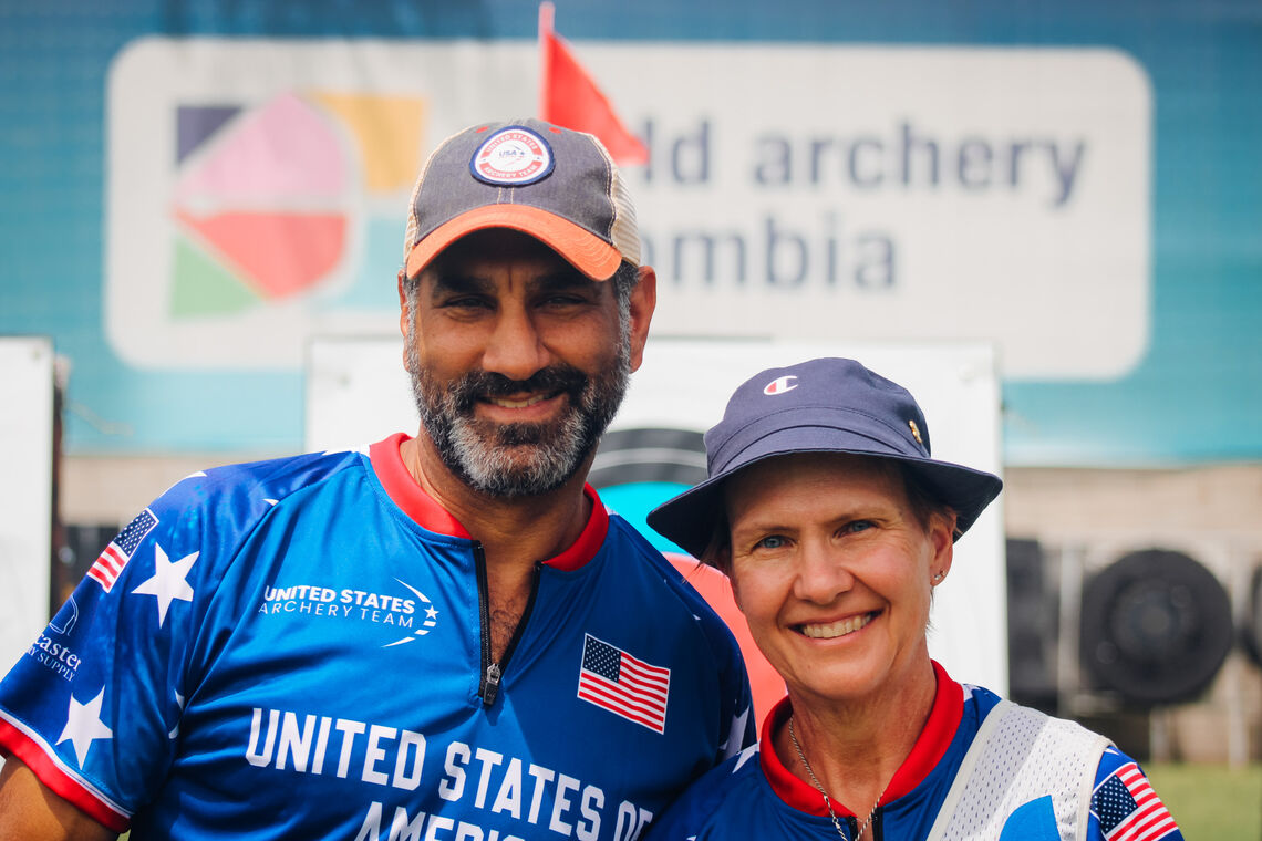 Mark Williams and Janis Grellner shot a new world record in recurve 50+ mixed team at Medellin 2026.