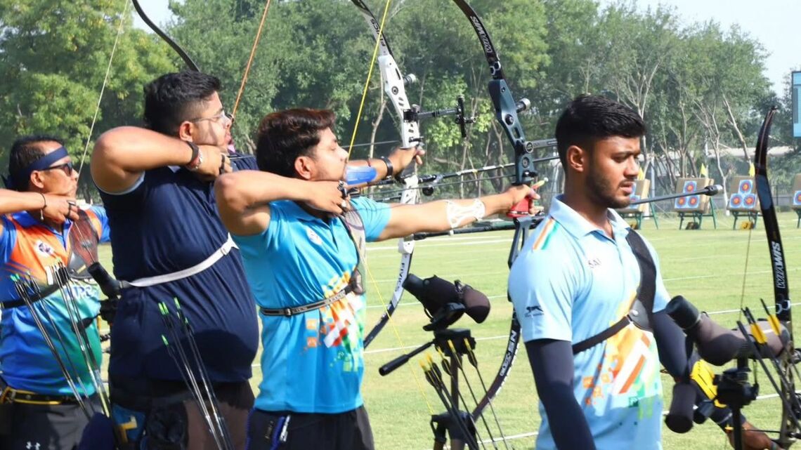 Archers in action