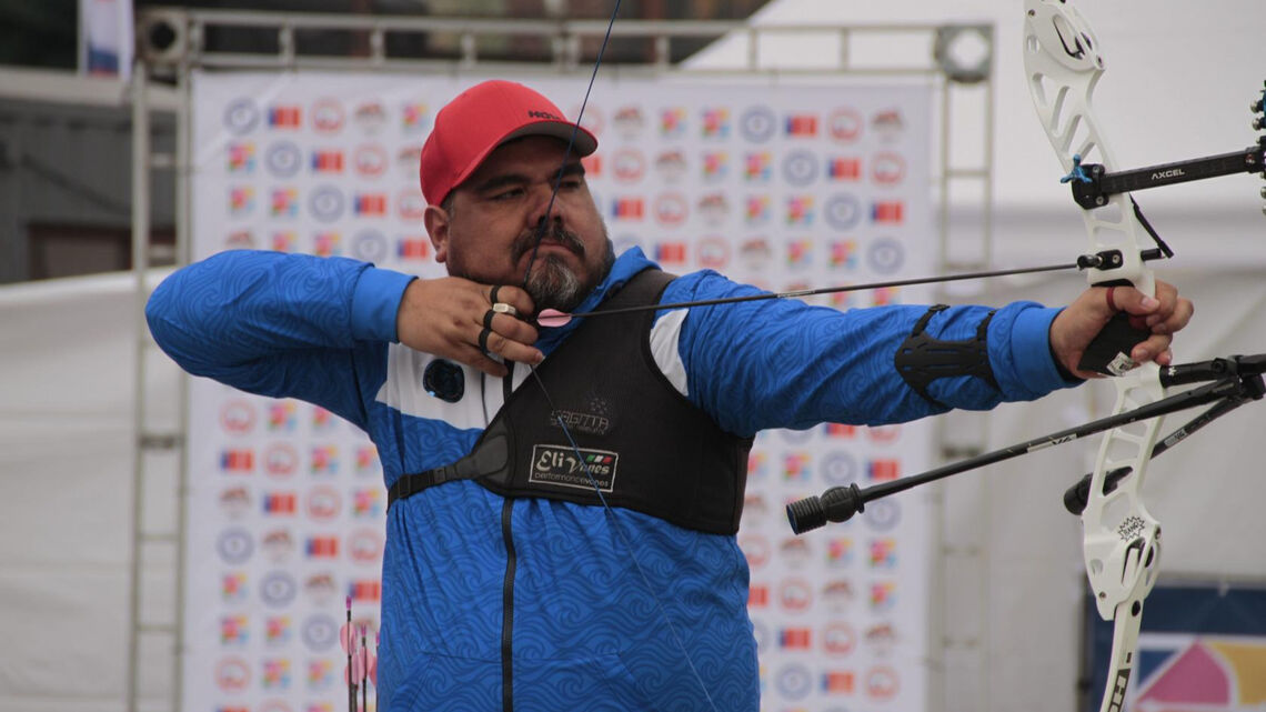 An athlete in action
