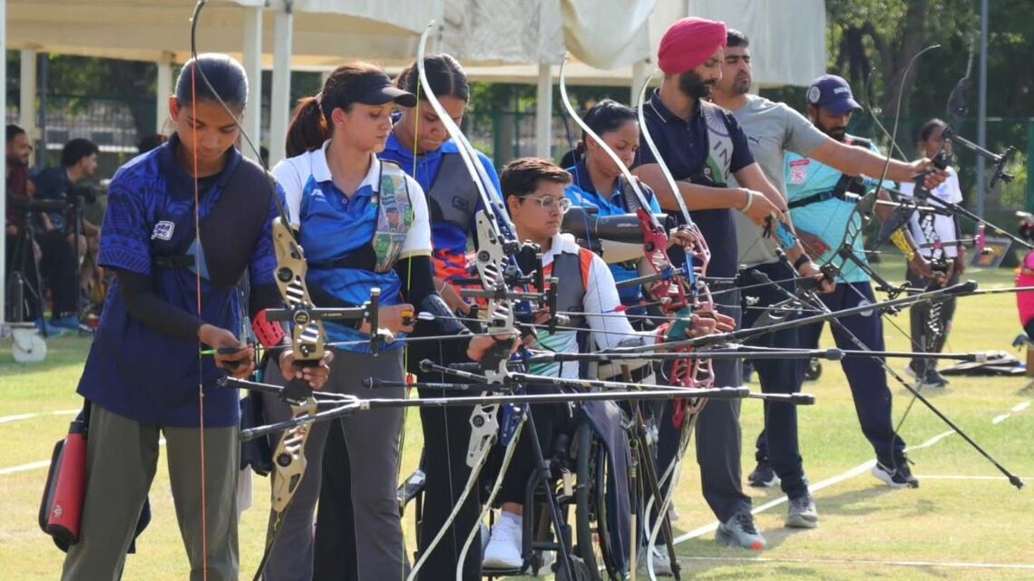 Archers in action