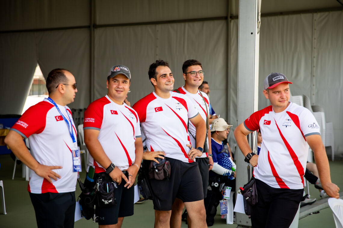 Members of the Turkish archery team.