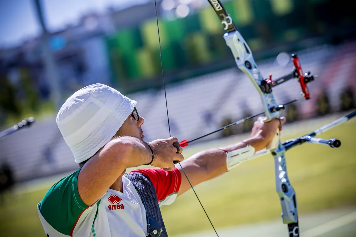 Mauro Nespoli aiming at Madrid 2025.