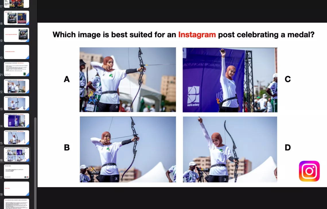 Insta slide
