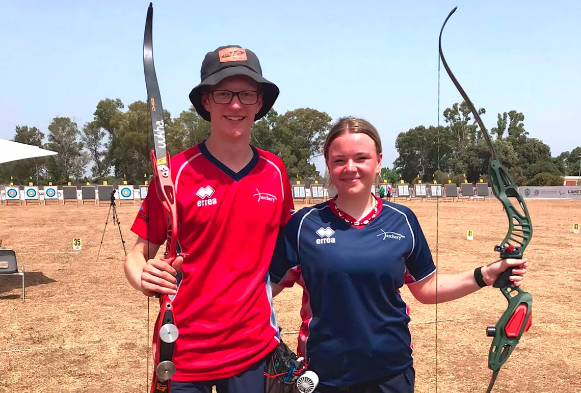 Oliver Hicks and Evie Finnegan