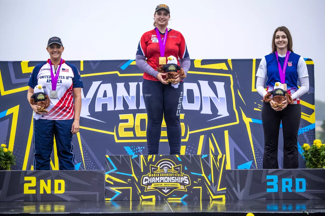Women's podium 2026 World Field