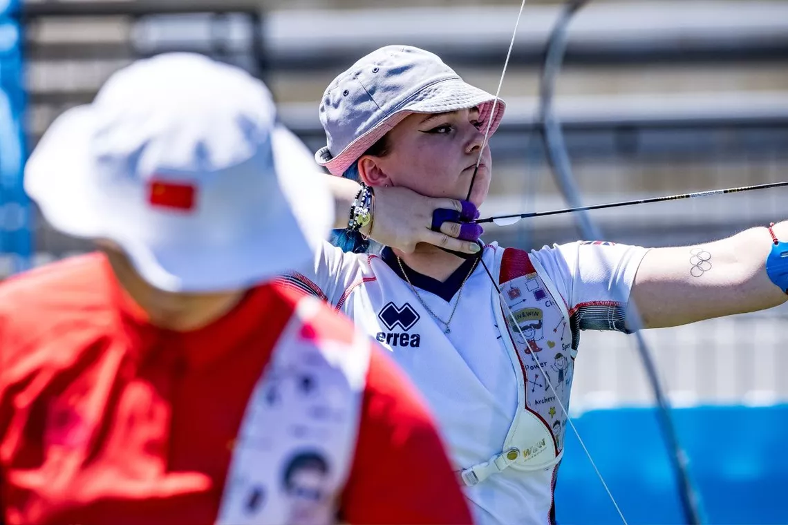 Penny Healey needs to protect her fingers while shooting.