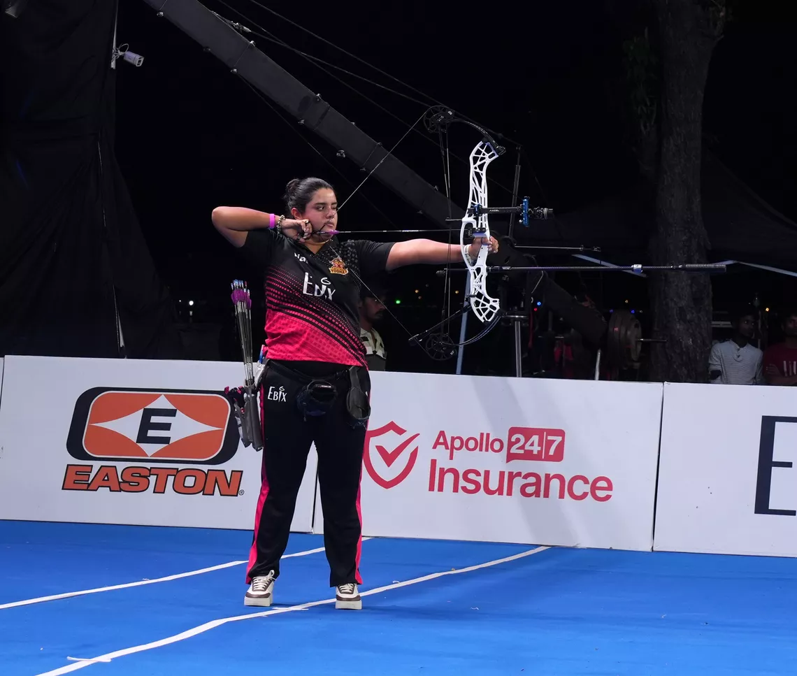 An athlete in action