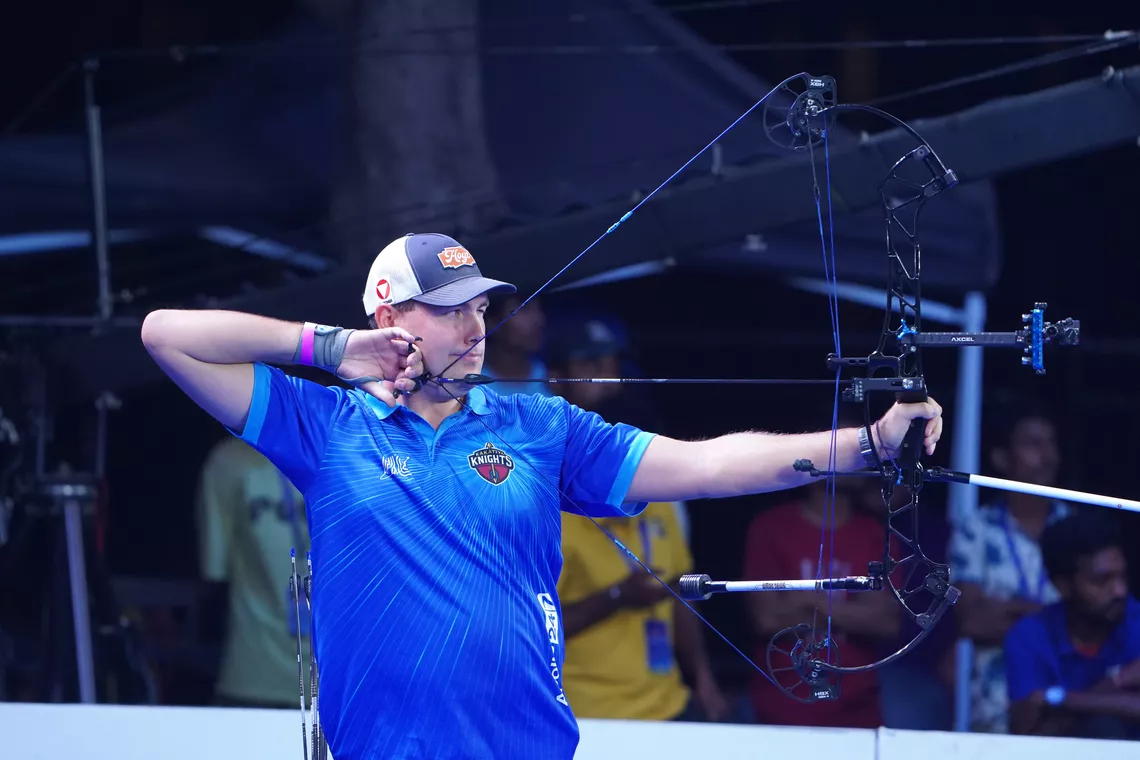 An athlete in action