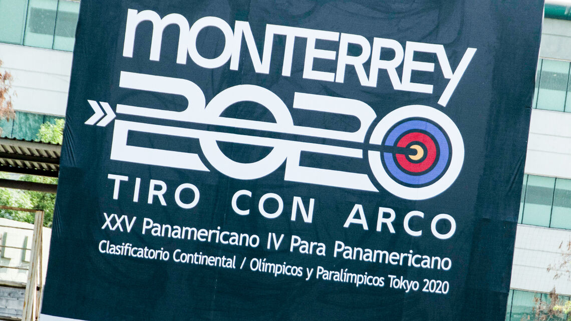 Branding at the Pan American Championships in 2021.