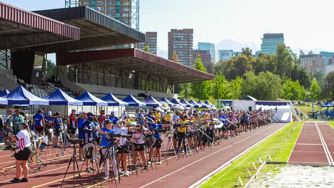 The competition field at the 2022 Pan American Championships.