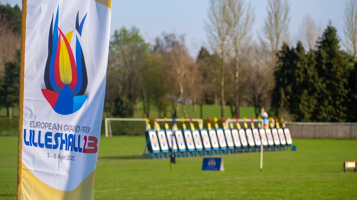 The competition field at the 2023 European Grand Prix in Lilleshall.