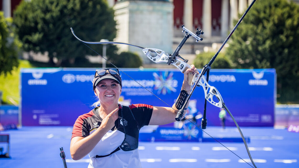 Katharina Bauer won bronze at the 2022 European Championships in Munich.