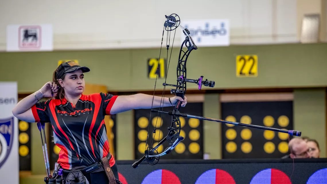 World number one Ella Gibson shoots in Strassen.