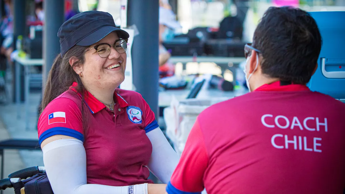 Mariana Zuniga during the Tokyo 2020 Paralympic Games.
