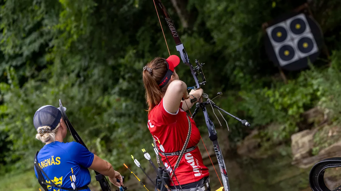 Field archery at the Birmingham 2022 World Games.